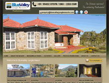 Tablet Screenshot of bluevalleyjungleresorts.com